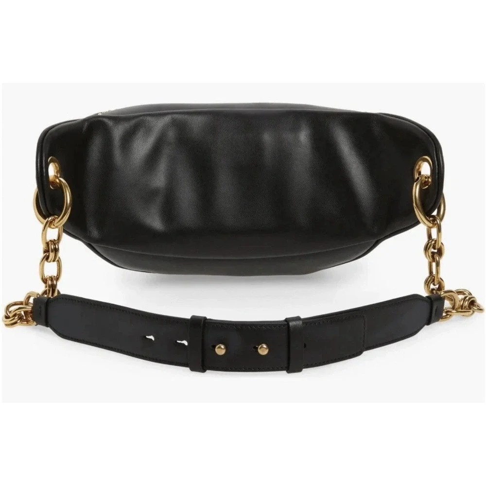 Salvatore Ferragamo Leather & Jacquard Belt Bag, Fanny, Luxury, Authentic $1500!
